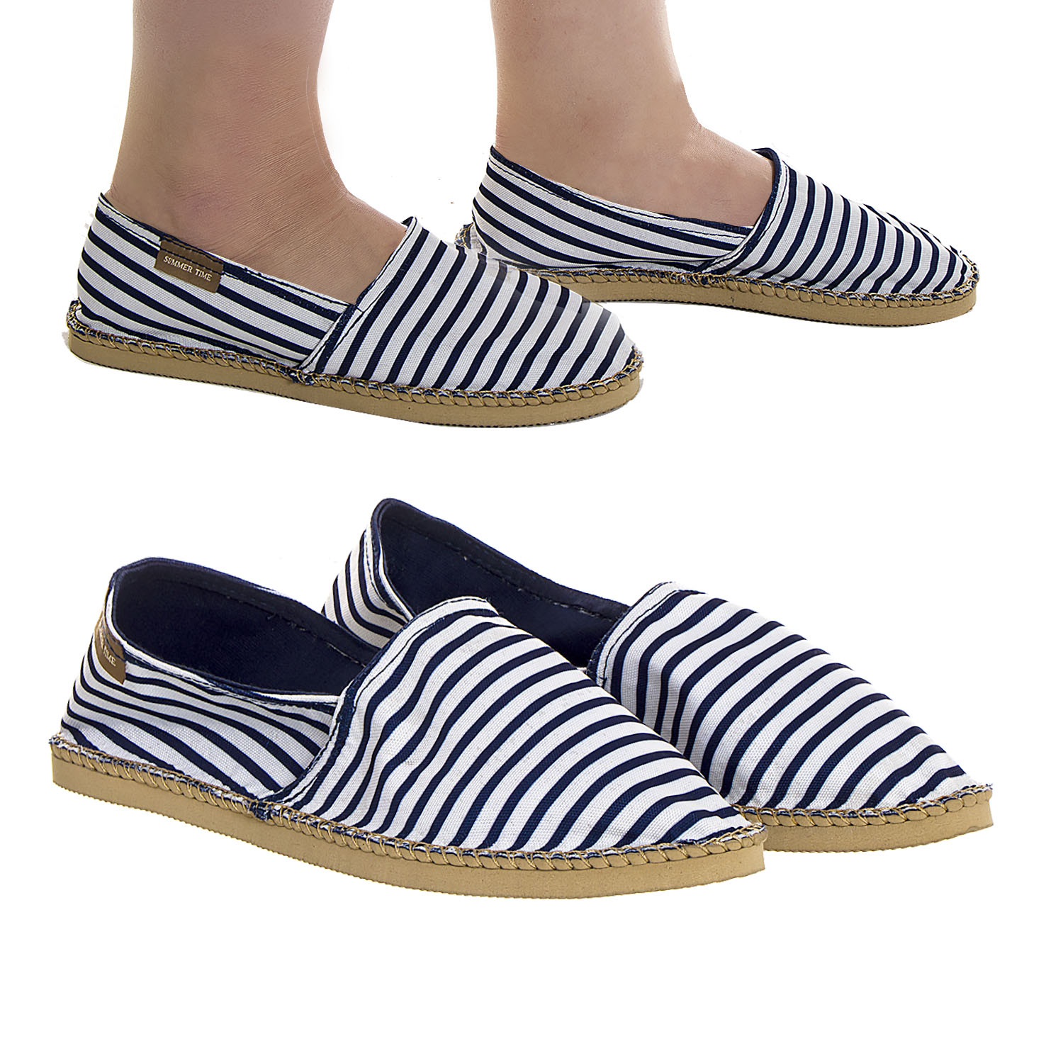 ESPADRILLES IN BLUE & WHITE COLOR SIZE 36 – 45 - Groovy The Store ...